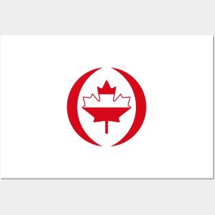 Austrian Canadian Multinational Patriot Flag Series Posters and Art